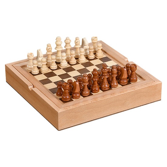 wooden chess checked