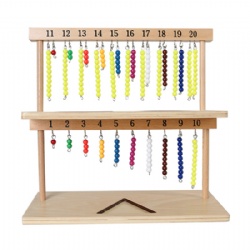 wooden montessori 1-20 Number Learning Bead Frame Toy