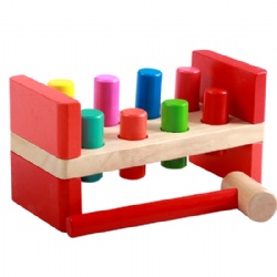 wooden montessori Intelligence Wooden Peg Hammering Toy