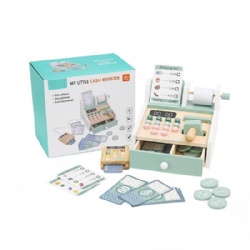 wooden montessori Children's Pretend Play Money Counter Toy