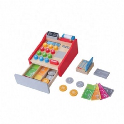 wooden montessori Educational Cash Register Toy