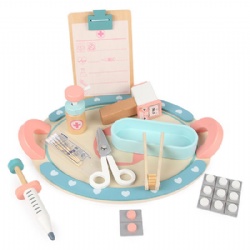wooden montessori Kids' Nurse Role-Play Pretend Play Set