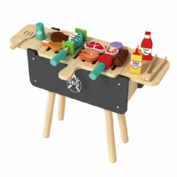 wooden montessori  Grill Pretend Play Toy