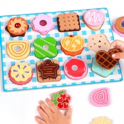 wooden montessori  Multi-functional Dessert Plate Toy