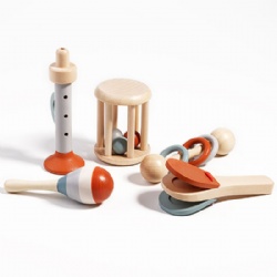 wooden orff hand grasp toys