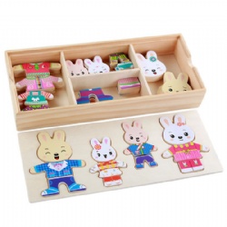 rabbit garment changing toys