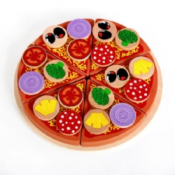 wooden  pizza toys