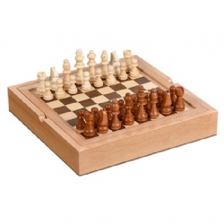 wooden chess checked