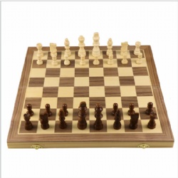 wooden chess checked