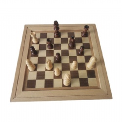 wooden chess checked