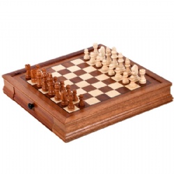 wooden chess checked
