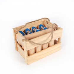 wooden kubb game