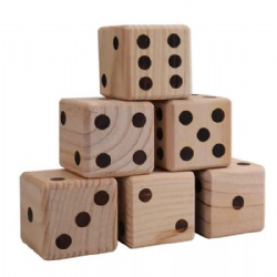 wooden dice set