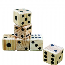 wooden dice set