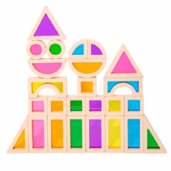 Rainbow building block toys