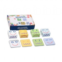 Wooden Puzzle Matching Flashcards Building Blocks