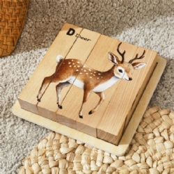 4 in 1 Animal Block Puzzle Toy