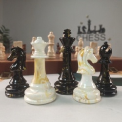 Marbled Chess Pieces