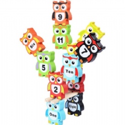 Color Digital Owl Stacking Toy