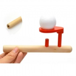 Wood Floating Ball Game Blowing Ball Toy