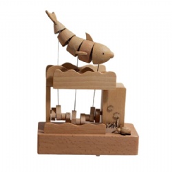 electrionic whael wooden music box
