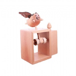 electrionic flying piggy wooden music box