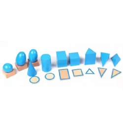 wooden montessori Geometric Solids Wooden Set‌ toys